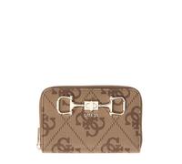 GUESS Portafoglio Janie con cerniera e logo PU stampato – Latte Medio