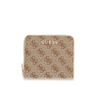 GUESS portafoglio Jessa SLG Zip Around Wallet Latte Logo marrone chiaro