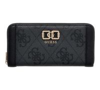 GUESS portafoglio Karnilla Logo Large Zip Around Wallet Coal Logo grigio scuro