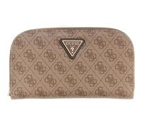 GUESS portafoglio Latona Zip Around Organizer Latte Logo marrone chiaro