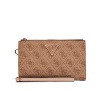 Guess Portafoglio Donna Laurel II – doppia cerniera, logo latte – Marrone – taglia unica