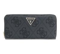 GUESS portafoglio Laurel II Large Zip Around Wallet Coal Logo grigio scuro
