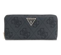 GUESS portafoglio Laurel II Large Zip Around Wallet Coal Logo grigio scuro