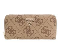 GUESS portafoglio Laurel II Large Zip Around Wallet Latte Logo/Brown marrone