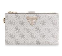 Guess Portafoglio Laurel II SLG Double Zip Organizer – Logo – Dark Taupe (Grigio Talpa)