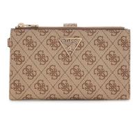 GUESS portafoglio Laurel II SLG Double Zip Organizer Latte Logo beige