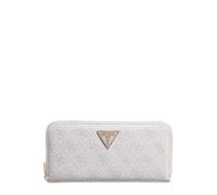 GUESS portafoglio Laurel II SLG Large Zip Around Wallet Bone Logo avorio