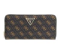 GUESS portafoglio Laurel II SLG Large Zip Around Wallet Brown Logo marrone scuro