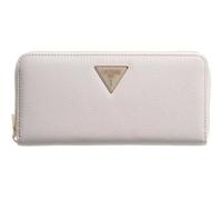Guess Portafoglio Laurel II SLG Large Zip Around Wallet Avorio