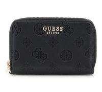 GUESS portafoglio Laurel II SLG Medium Double Zip Wallet Black Logo nero