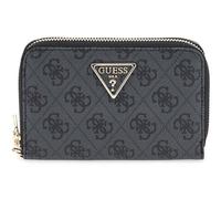 GUESS portafoglio Laurel II SLG Medium Double Zip Wallet Coal Logo grigio scuro
