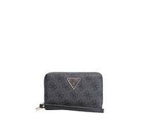 GUESS portafoglio Laurel II SLG Medium Double Zip Wallet Coal Logo grigio scuro