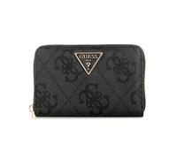 GUESS portafoglio Laurel II SLG Medium Zip Around Wallet Coal Logo grigio scuro