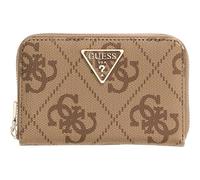 GUESS portafoglio Laurel II SLG Medium Zip Around Wallet Latte Logo/Brown marrone