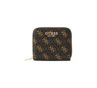 GUESS portafoglio Laurel II SLG Small Zip Around Wallet Brown Logo marrone scuro