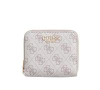 GUESS portafoglio Laurel II SLG Small Zip Around Wallet Dark Taupe Logo grigio talpa