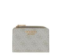 GUESS portafoglio Laurel II SLG Zip Around Card Case Bone Logo avorio
