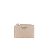 GUESS portafoglio Laurel II SLG Zip Around Card Case Light Taupe Logo beige