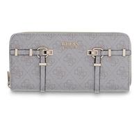 GUESS portafoglio Leona Logo SLG Zip Around Wallet Bone Logo avorio