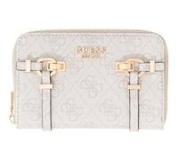 GUESS portafoglio Leona Logo SLG Zip Around Wallet Bone Logo avorio