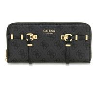 GUESS portafoglio Leona Logo SLG Zip Around Wallet Coal Logo grigio scuro