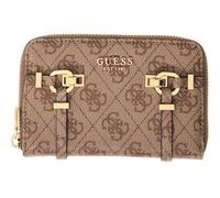 GUESS portafoglio Leona Logo SLG Zip Around Wallet Latte Logo marrone chiaro