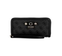 GUESS portafoglio Lindsey SLG Zip Around Wallet Coal Logo grigio scuro