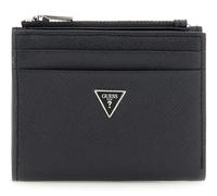 GUESS portafoglio Milano Bifold Top Zip Wallet Black nero