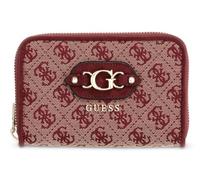 GUESS portafoglio Samantha SLG Medium Zip Around Wallet Merlot Logo bordeaux