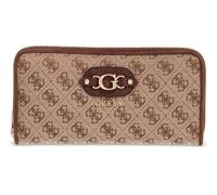 GUESS portafoglio Samantha SLG Zip Around Wallet Latte Logo/Brown marrone