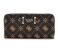 GUESS portafoglio Silia SLG Large Zip Around Wallet Espresso Logo marrone scuro