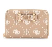 GUESS portafoglio Silia SLG Medium Zip Around Biscotti Logo grigio talpa