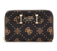 GUESS portafoglio Silia SLG Medium Zip Around Espresso Logo marrone scuro