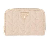 GUESS portafoglio Stacey SLG Zip Around Wallet Light Beige avorio