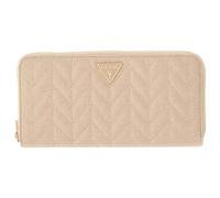 GUESS portafoglio Stacey SLG Zip Around Wallet Light Beige avorio