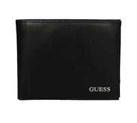 Guess Portafoglio uomo 6cc pelle articolo SMETHALEA27 ETHAM FLAT BILFORD cm.13 x 10 x 1 (circa), BLA - Black, Taglia unica