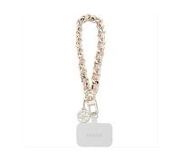 GUESS Pouch 4G Triangle Custodia con cordino per Smartphone Universale, Oro/Rosa