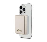 Guess Powerbank 5000mAh 15W Metal Script Logo per Magsafe - Oro