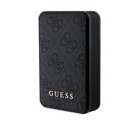 Guess Powerbank GUPB10DP4GEGK 10000mAh 18W 4G Pelle Logo Metallo - Nero