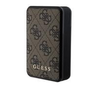 Guess Powerbank GUPB10DP4GEGW 10000mAh 18W 4G Pelle Logo Metallo - Marrone