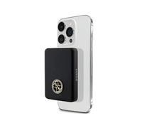 Guess Powerbank GUPBM3AL4DMK 3000mAh 5W 4G Logo in metallo strass per Magsafe - Nero