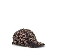GUESS Printed Leopard Baseball Hat Bro - Brown One Size