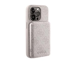 GUESS Protettiva GUBPM5P14L4GEMGP Cover per Apple iPhone 14 Pro, Rosa