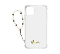 GUESS Protettiva GUHCP12MKPSWH Cover per Apple iPhone 12 Pro, Bianco