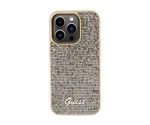 GUESS Protettiva GUHCP14LPMSDGSD Cover per Apple iPhone 14 Pro, Oro