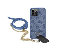 GUESS Protettiva GUHCP15LP4TDSCPB COVER per Apple iPhone 15 Pro, Blu