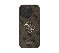 GUESS Protettiva GUHCP16L4GMGBR Cover per Apple iPhone 16 Pro, Marrone scuro