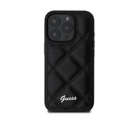 GUESS Protettiva GUHCP16LPSQSQSK Cover per Apple iPhone 16 Pro, Nero