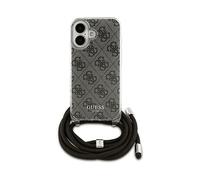 CG MOBILE Guess GUHCP16SHC4SEW - Custodia per iPhone 16 da 6,1", motivo a corde, 4G, colore: Marrone