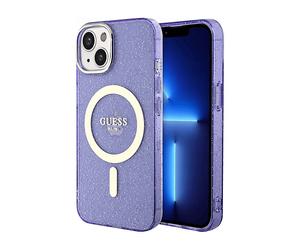 GUESS Protettiva GUHMP14MHCMCGU COVER MAGSAFE per Apple iPhone 14 Plus, Viola